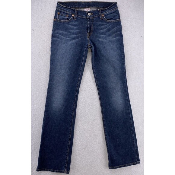 Lucky Brand Denim - Lucky Brand Midrise Flare Jeans Women 27 Regular Blue Denim Dungarees Mexico Y2K